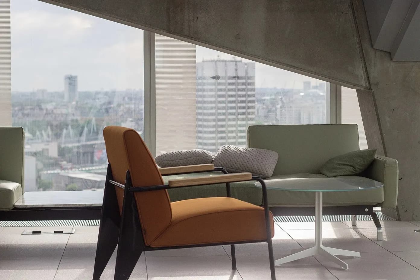 salon avec vue avant, sans le style Contemporain